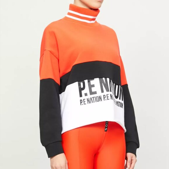 P.E Nation Real Challenger Logo-Print Cotton Jersey Sweatshirt - Picture 5 of 5